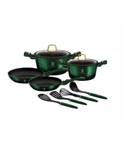 Set oale marmorate cu capace 10 piese Emerald Collection Berlinger Haus BH 7039